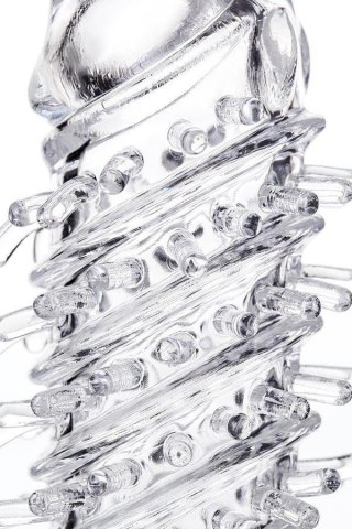 Sleeve TOYFA A-Toys Fril, with vibro bullet, TPR, transparent, 13,4 cm A-Toys