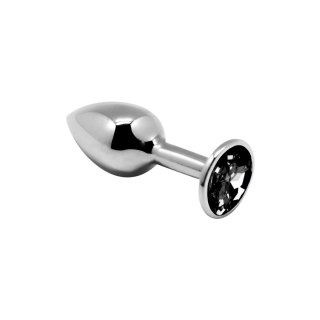 Mini Metal Butt Plug S black Alive