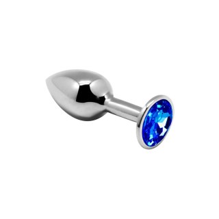 Mini Metal Butt Plug S blue Alive