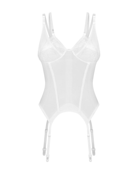 Arrowel White gorset biały 2XL/3XL Obsessive
