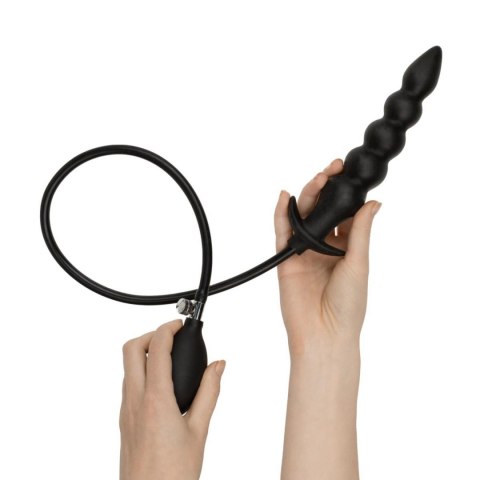 Anal Collection - Inflatable Anal Plug with Pump 20 cm - Black Easytoys
