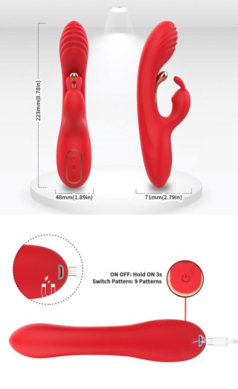 Crazy Horse Red Three-point vibration B - Series Joy