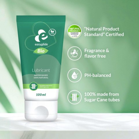 EasyGlide - Bio & Natural Waterbased Lubricant Fragrance Free 100 ml EasyGlide