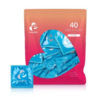EasyGlide - Ribs and Dots Condoms 40 pcs EasyGlide