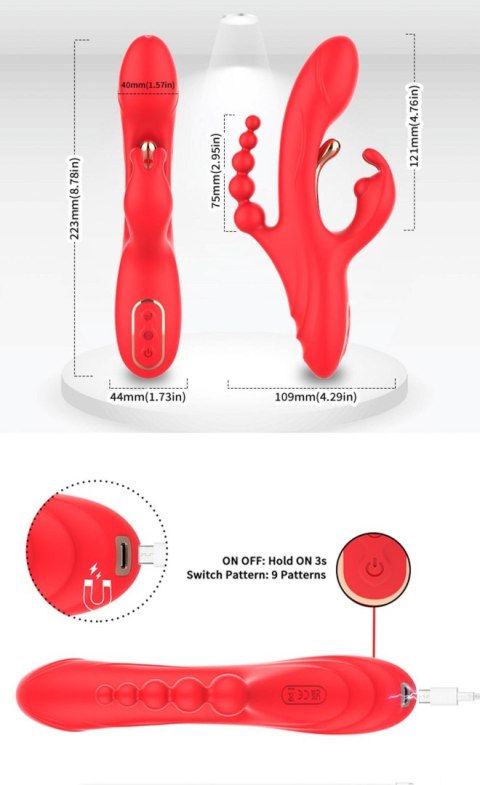 Trident Red Four-point vibration B - Series Joy