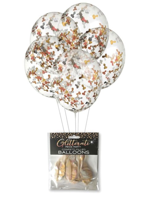 GLITTERATI, Penis Confetti Balloons LITTLE GENIE PRODUCTIONS