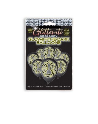 Glitterati Disco Glow Balloons LITTLE GENIE PRODUCTIONS