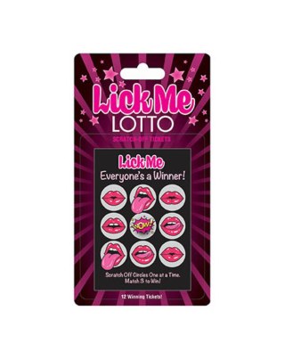 Lick Me Lotto - 12 unique tickets LITTLE GENIE PRODUCTIONS