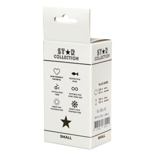 Star Collection - Black Silicone Anal Plug S - Pink Stone Star Collection