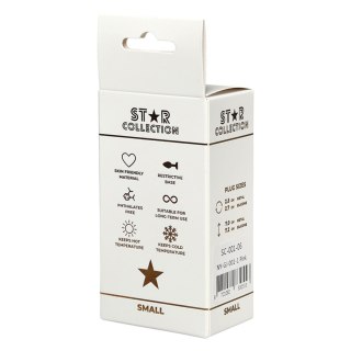 Star Collection - Pink Silicone Anal Plug S - Clear Stone Star Collection