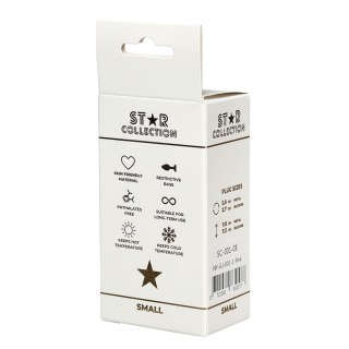 Star Collection - Pink Silicone Anal Plug S - Light Blue Stone Star Collection