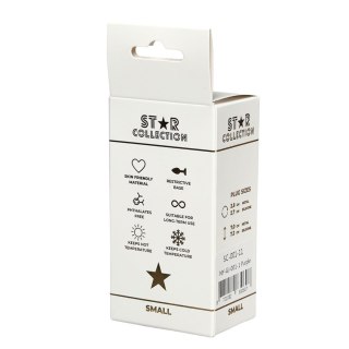 Star Collection - Purple Silicone Anal Plug S - Clear Stone Star Collection