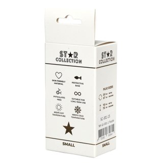 Star Collection - Purple Silicone Anal Plug S - Light Pink Stone Star Collection