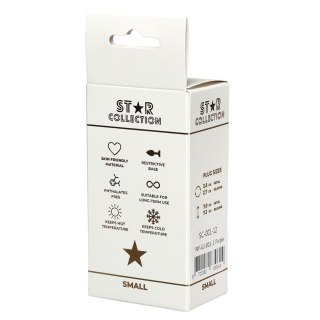 Star Collection - Purple Silicone Anal Plug S - Pink Stone Star Collection