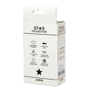 Star Collection - Silver Metal Anal Plug L - Clear Stone Star Collection