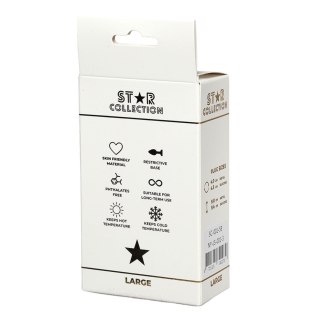 Star Collection - Silver Metal Anal Plug L - Light Blue Stone Star Collection