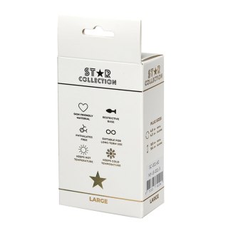 Star Collection - Silver Metal Anal Plug L - Light Pink Stone Star Collection