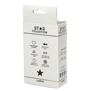 Star Collection - Silver Metal Anal Plug L - Pink Stone Star Collection