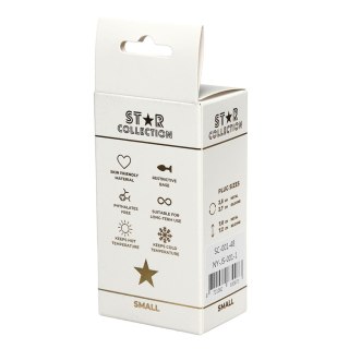 Star Collection - Silver Metal Anal Plug S - Light Blue Stone Star Collection