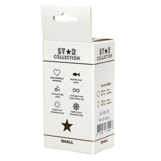 Star Collection - Silver Metal Anal Plug S - Light Pink Stone Star Collection