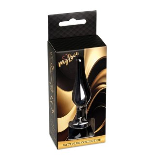 MyLove Toys - Jewellery Dark Silver BUTT PLUG- Black MyLove Toys