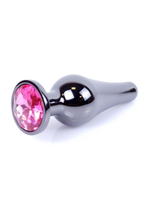MyLove Toys - Jewellery Dark Silver BUTT PLUG- Pink MyLove Toys
