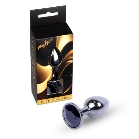 MyLove Toys - Jewellery Dark Silver PLUG- Black MyLove Toys