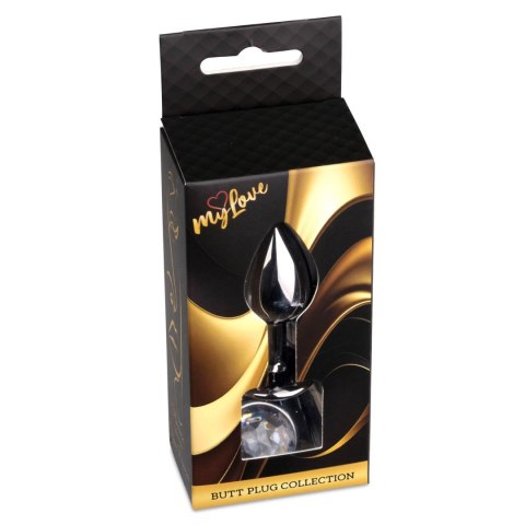 MyLove Toys - Jewellery Dark Silver PLUG- Clear MyLove Toys