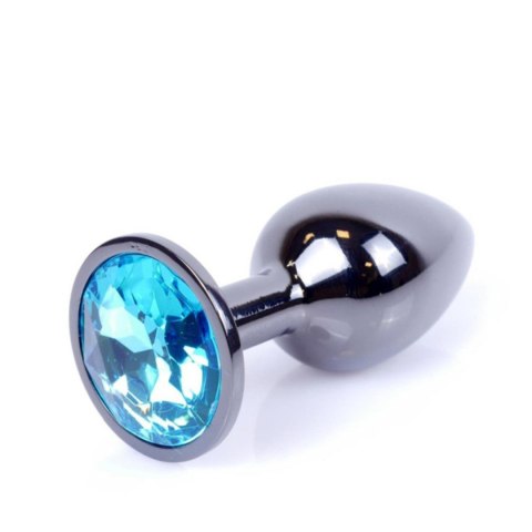 MyLove Toys - Jewellery Dark Silver PLUG- Light Blue MyLove Toys
