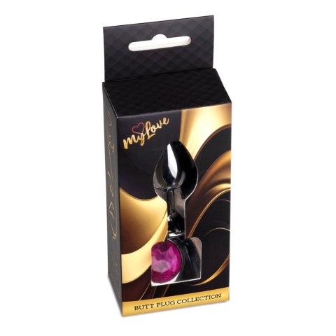MyLove Toys - Jewellery Dark Silver PLUG- Pink MyLove Toys