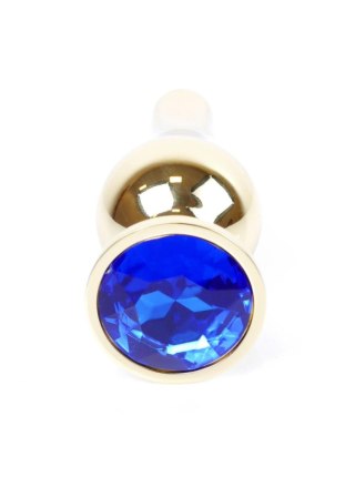 MyLove Toys - Jewellery Gold BUTT PLUG- Dark Blue MyLove Toys