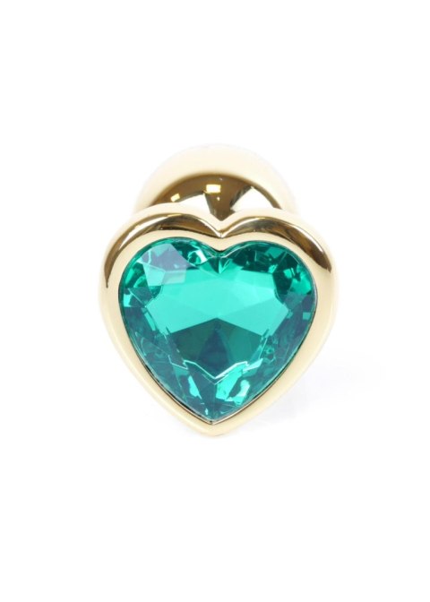 MyLove Toys - Jewellery Gold Heart PLUG- Green MyLove Toys