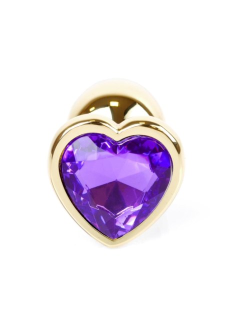 MyLove Toys - Jewellery Gold Heart PLUG- Purple MyLove Toys