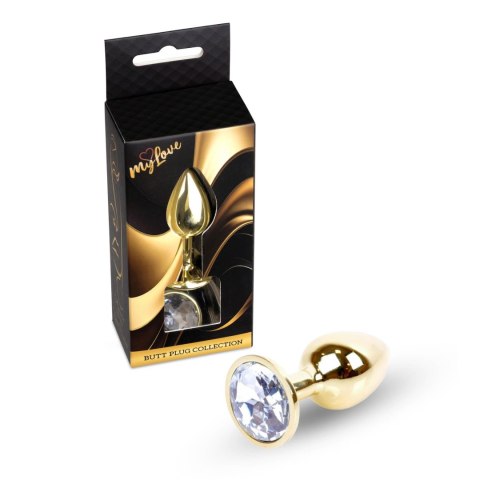 MyLove Toys - Jewellery Gold PLUG- Clear MyLove Toys