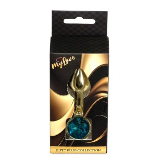 MyLove Toys - Jewellery Gold PLUG- Light Blue MyLove Toys
