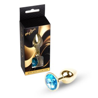 MyLove Toys - Jewellery Gold PLUG- Light Blue MyLove Toys