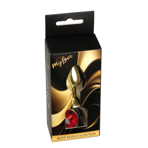 MyLove Toys - Jewellery Gold PLUG- Red MyLove Toys
