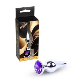 MyLove Toys - Jewellery Silver BUTT PLUG- Purple MyLove Toys