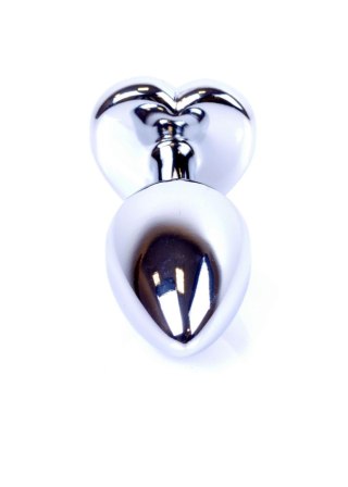 MyLove Toys - Jewellery Silver Heart PLUG- Black MyLove Toys