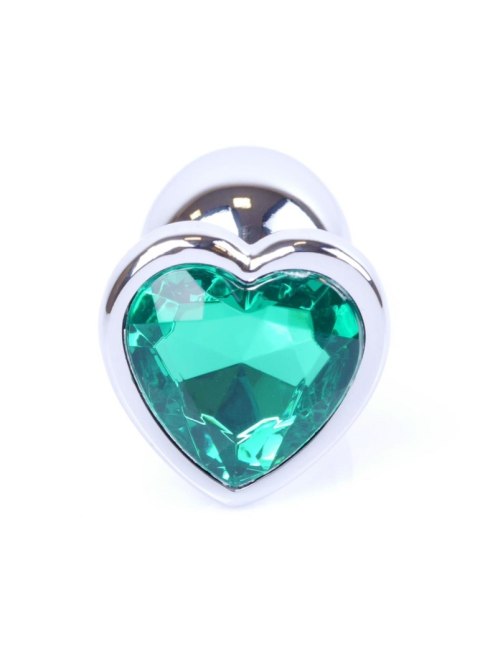 MyLove Toys - Jewellery Silver Heart PLUG- Green MyLove Toys