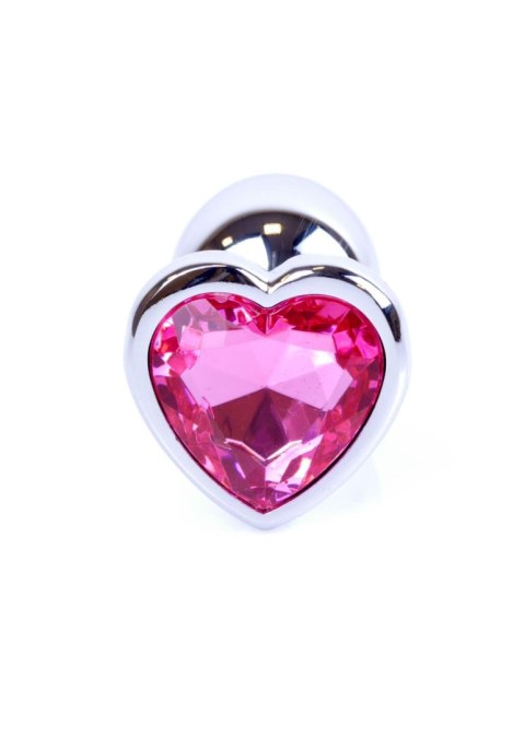 MyLove Toys - Jewellery Silver Heart PLUG- Pink MyLove Toys