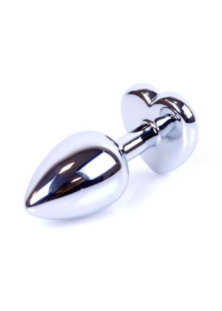 MyLove Toys - Jewellery Silver Heart PLUG- Red MyLove Toys