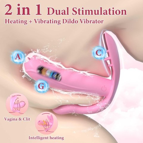 Silicone Vibrator 7 vibration modes - Heating + APP B - Series Fox