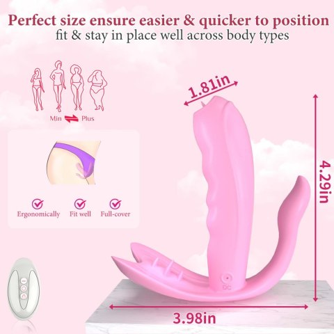 Silicone Vibrator 7 vibration modes - Heating + APP B - Series Fox