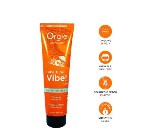 Lube Tube Vibe! - Low - Sex On The Beach - 100ml | 3.38 fl oz. Orgie