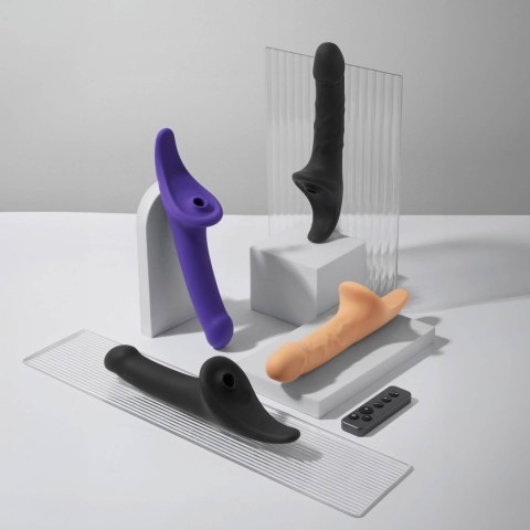 MULTI ORGASM DILDO - S - PURPLE TR Strap-on-me