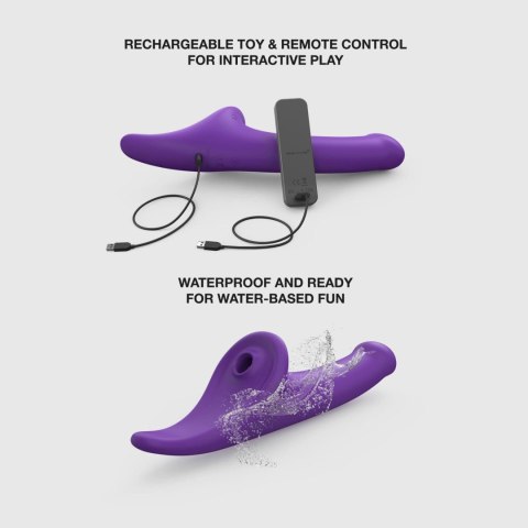 MULTI ORGASM DILDO - S - PURPLE TR Strap-on-me