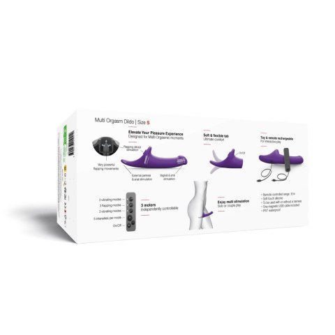 MULTI ORGASM DILDO - S - PURPLE TR Strap-on-me
