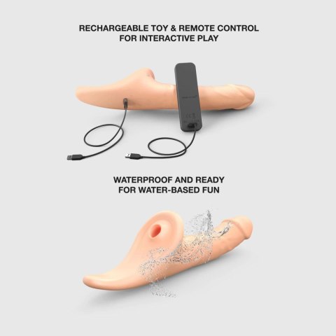 MULTI ORGASM REALISTIC DILDO - M - VANILLA TR Strap-on-me