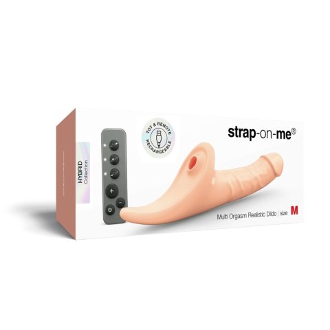 MULTI ORGASM REALISTIC DILDO - M - VANILLA TR Strap-on-me
